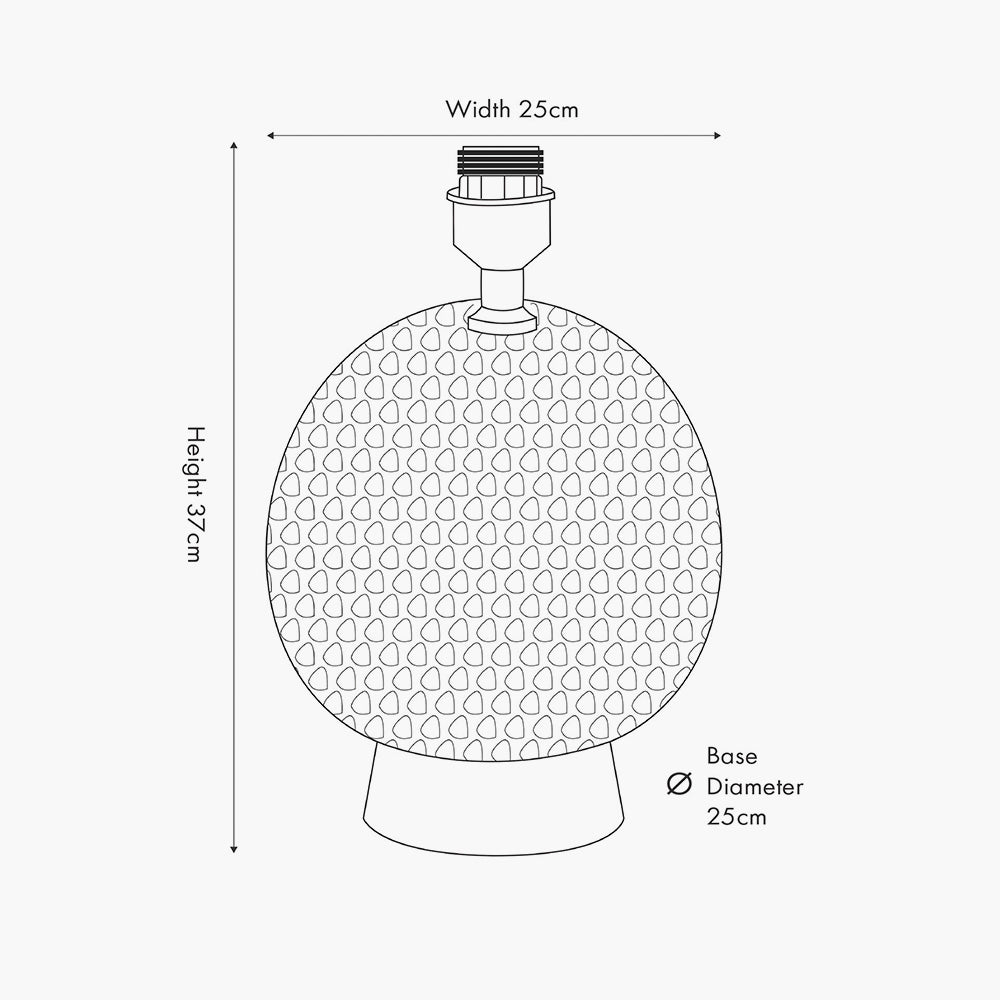 Wrenley Cream Ceramic Sea Urchin Table Lamp - Base Only